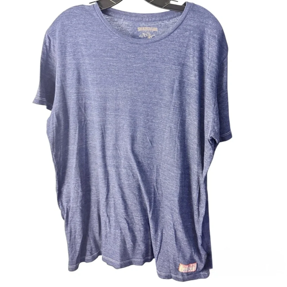 True Religion Sportswear Blue Short Sleeve T-Shirt, size XL